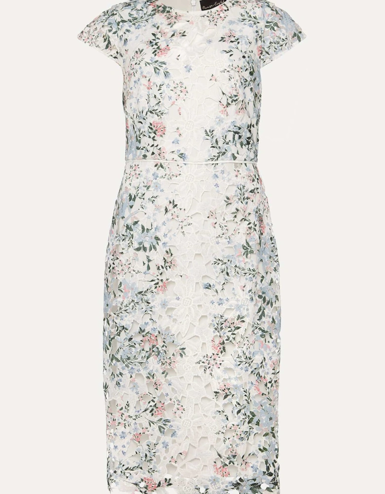 Franky Floral Lace Fitted Dress