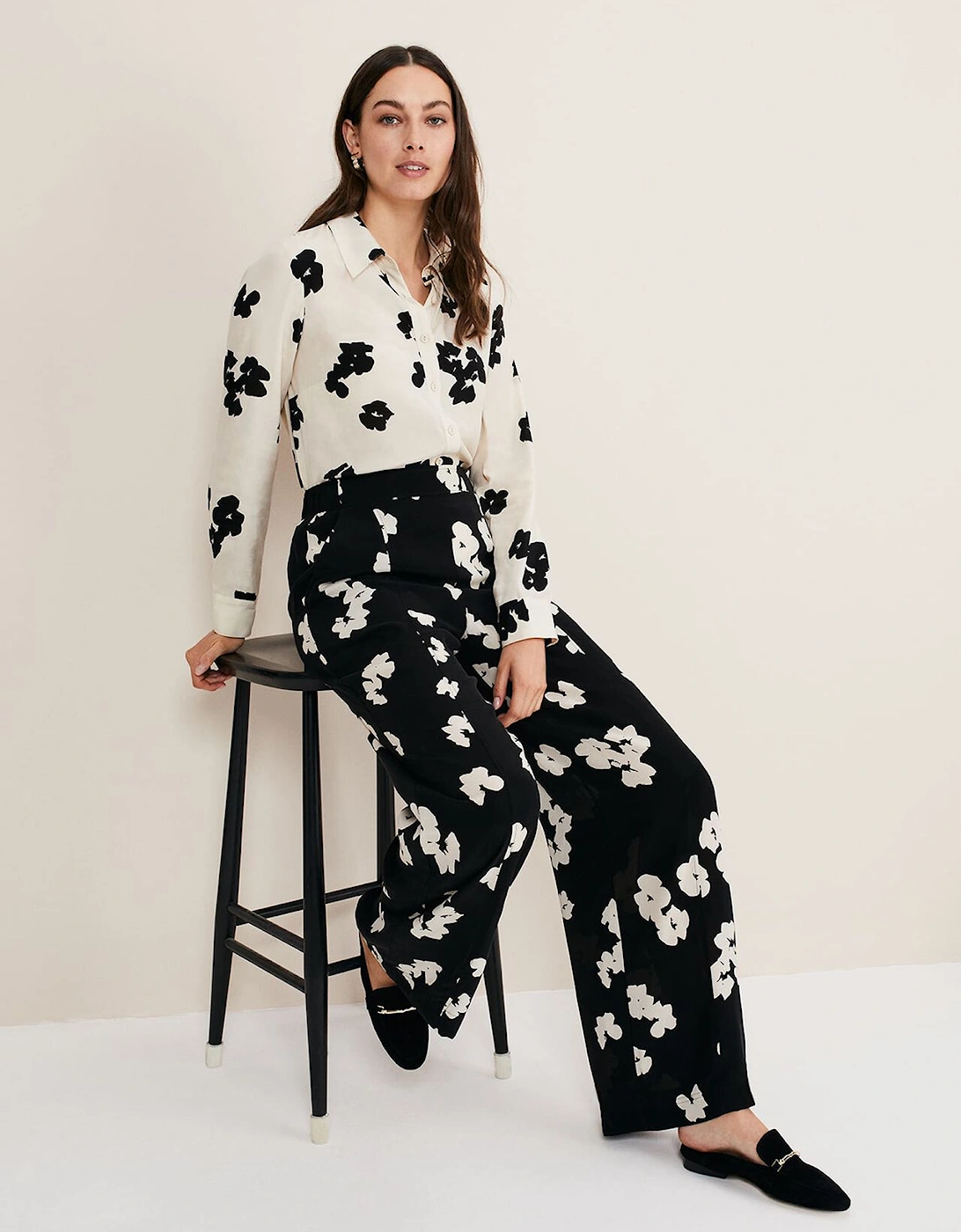 Rae Floral Wide Leg Trouser, 7 of 6