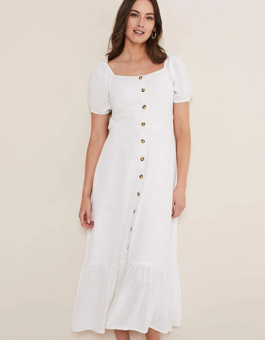 Maribella Linen Midi Dress