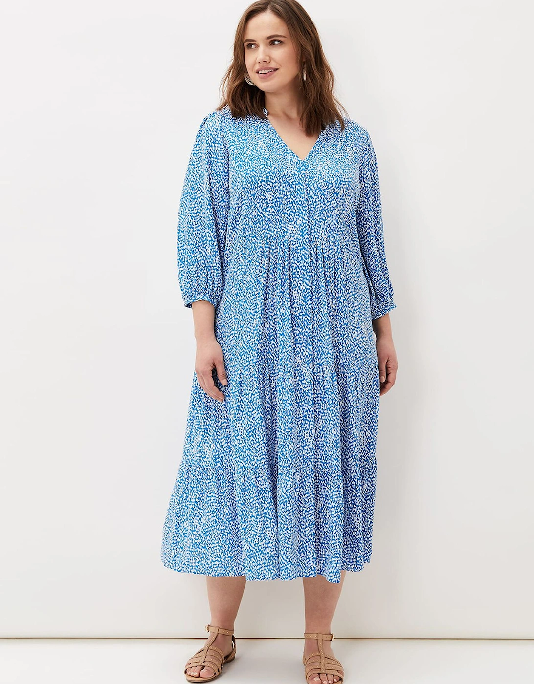 Penele Ditsy Print Maxi Dress