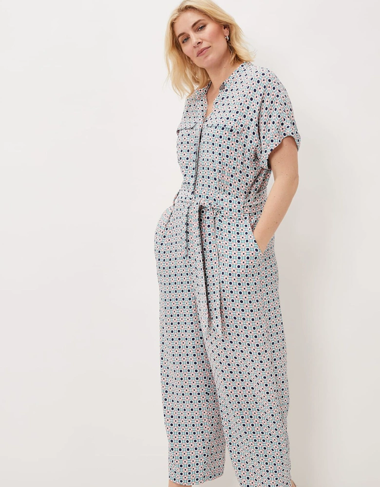 Lyla Tile Print Jumpsuit