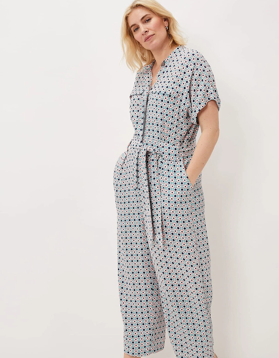 Lyla Tile Print Jumpsuit