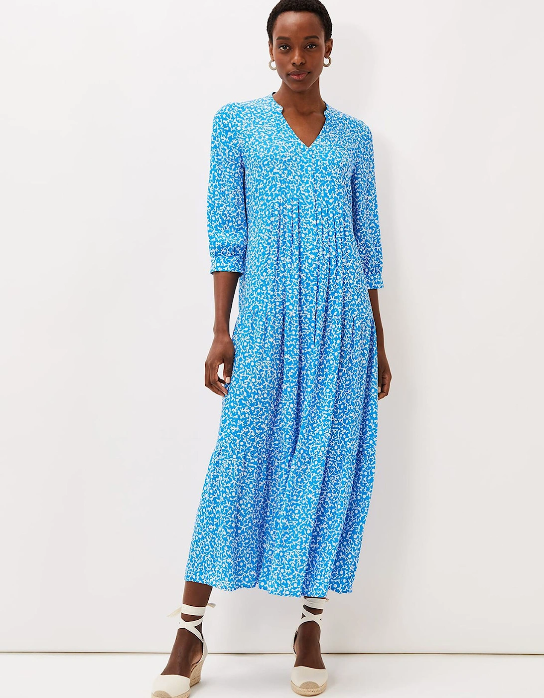 Penele Ditsy Print Maxi Dress