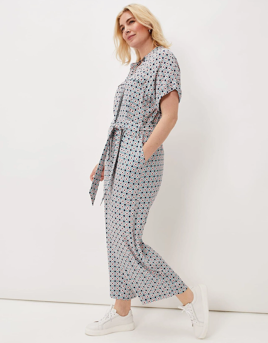 Lyla Tile Print Jumpsuit