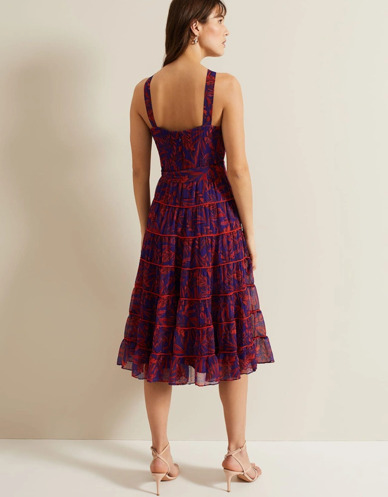 Gillian Halterneck Midi Dress