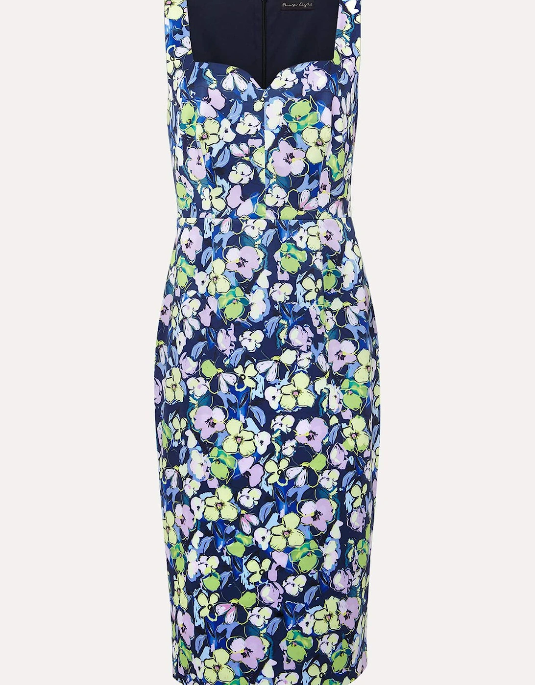 Petite Loretta Printed Scuba Dress