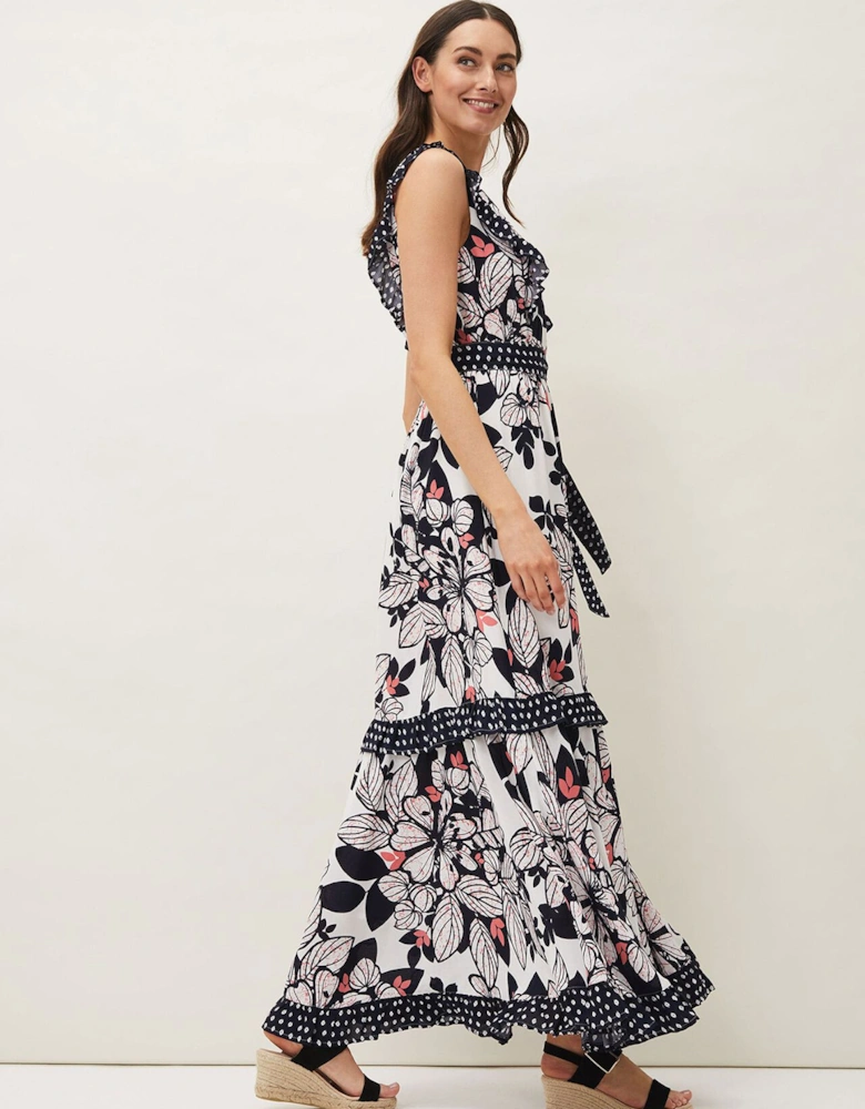 Suki Floral Tiered Maxi Dress