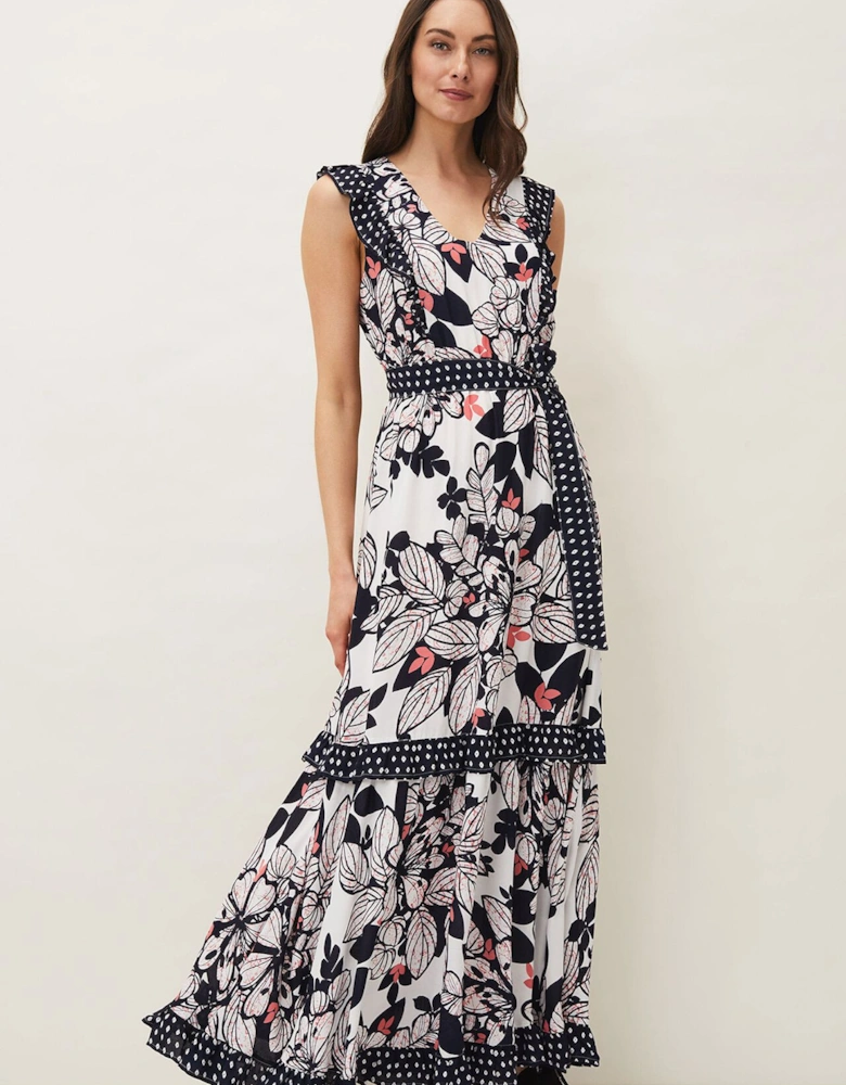 Suki Floral Tiered Maxi Dress