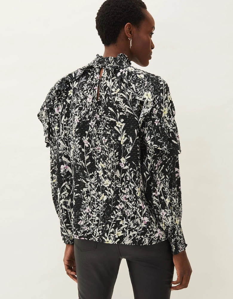 Daphne Floral Frill Blouse