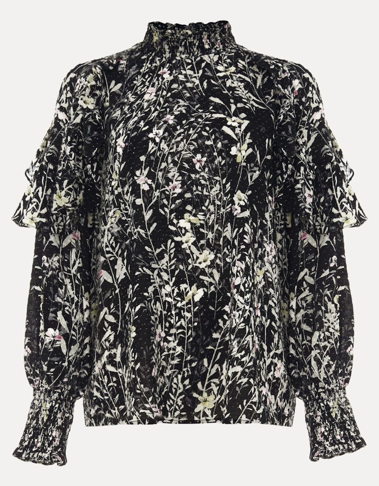 Daphne Floral Frill Blouse