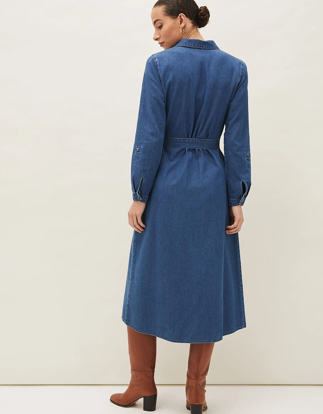 Hettie Denim Midi Dress