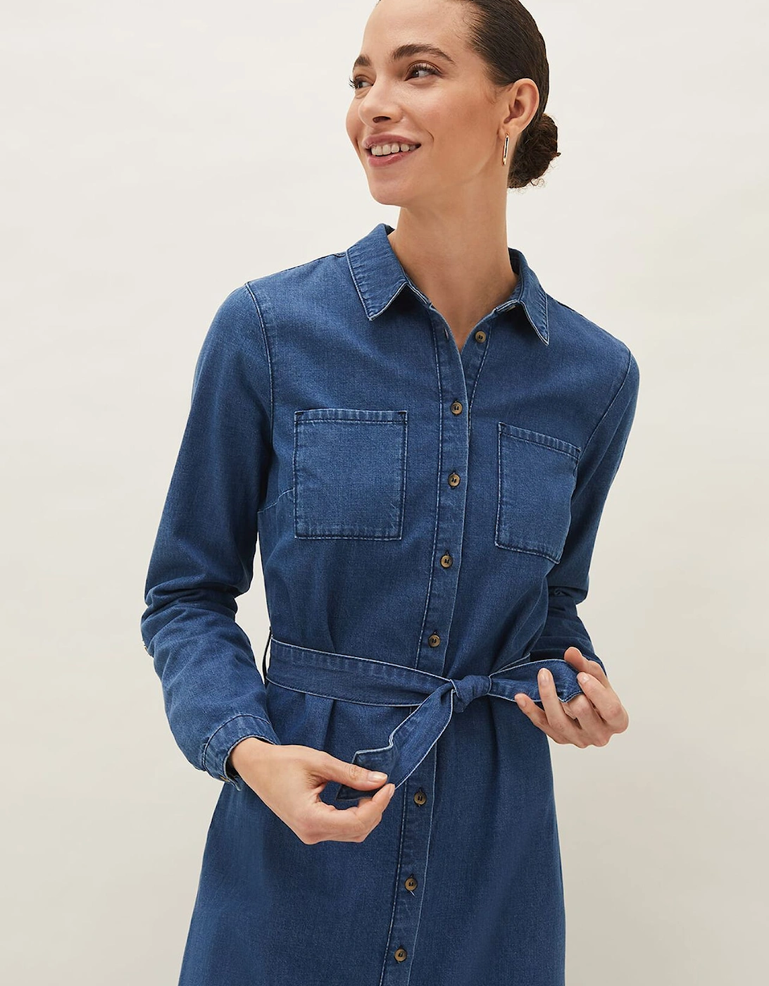 Hettie Denim Midi Dress