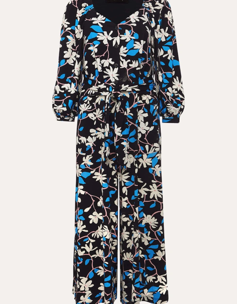 Magnolia Floral Jersey Jumpsuit