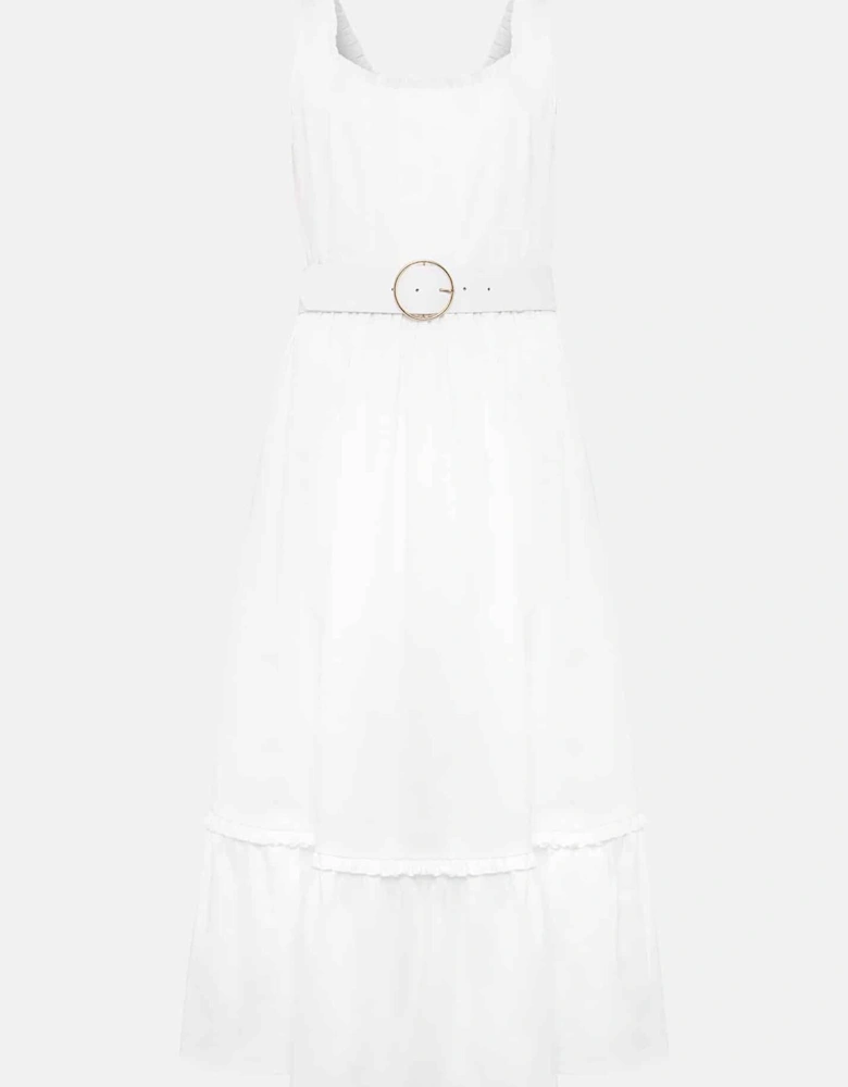 Tanya Cotton Belted Midaxi Dress