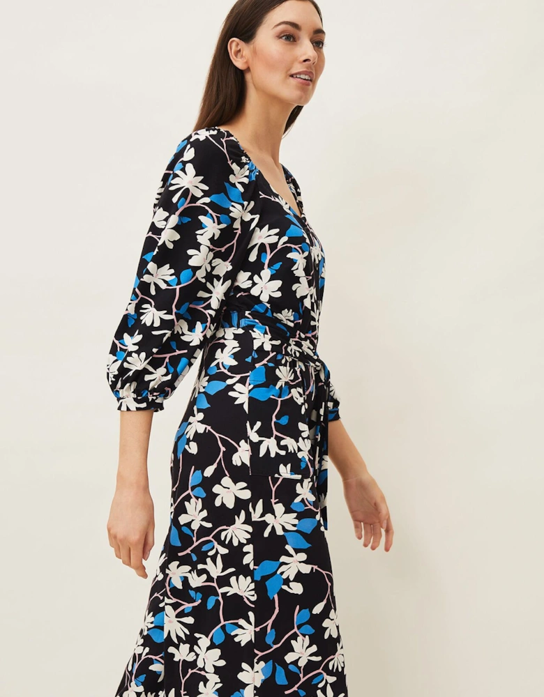 Magnolia Floral Jersey Jumpsuit