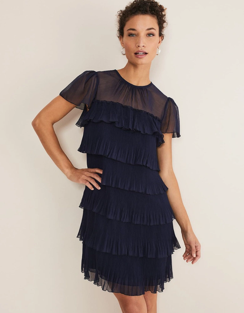 Mimi Pleated Mini Dress