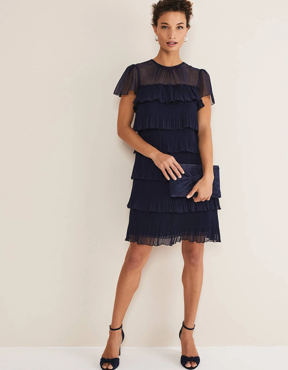 Mimi Pleated Mini Dress