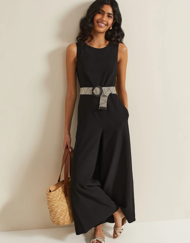 Marta Black Culotte Jumpsuit