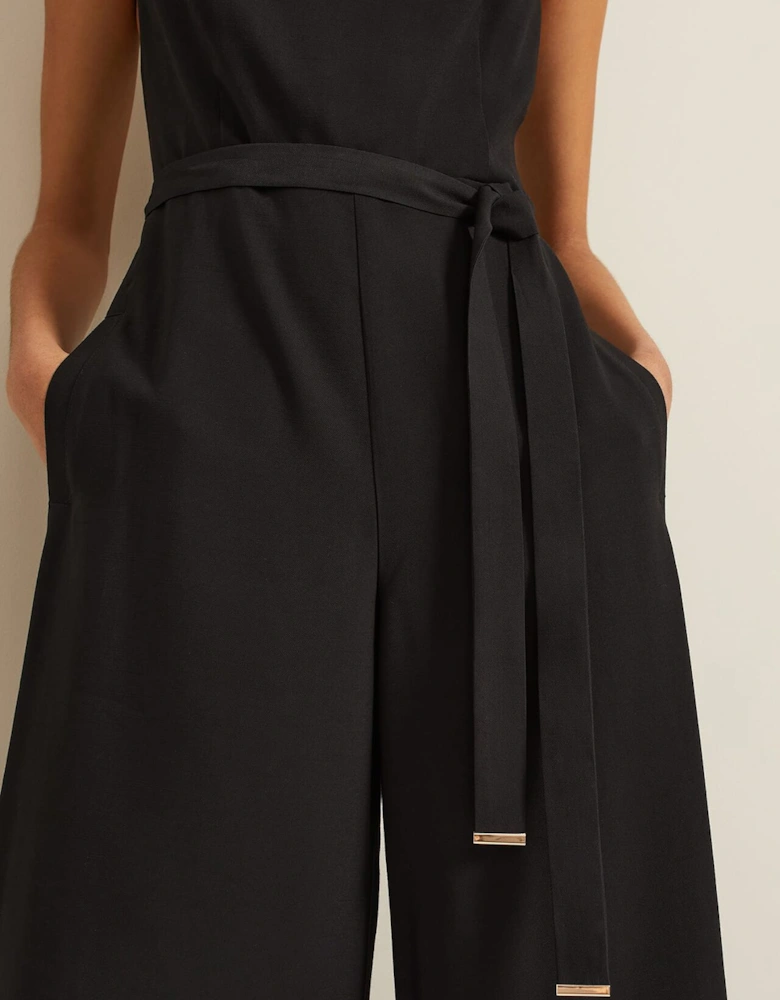 Marta Black Culotte Jumpsuit