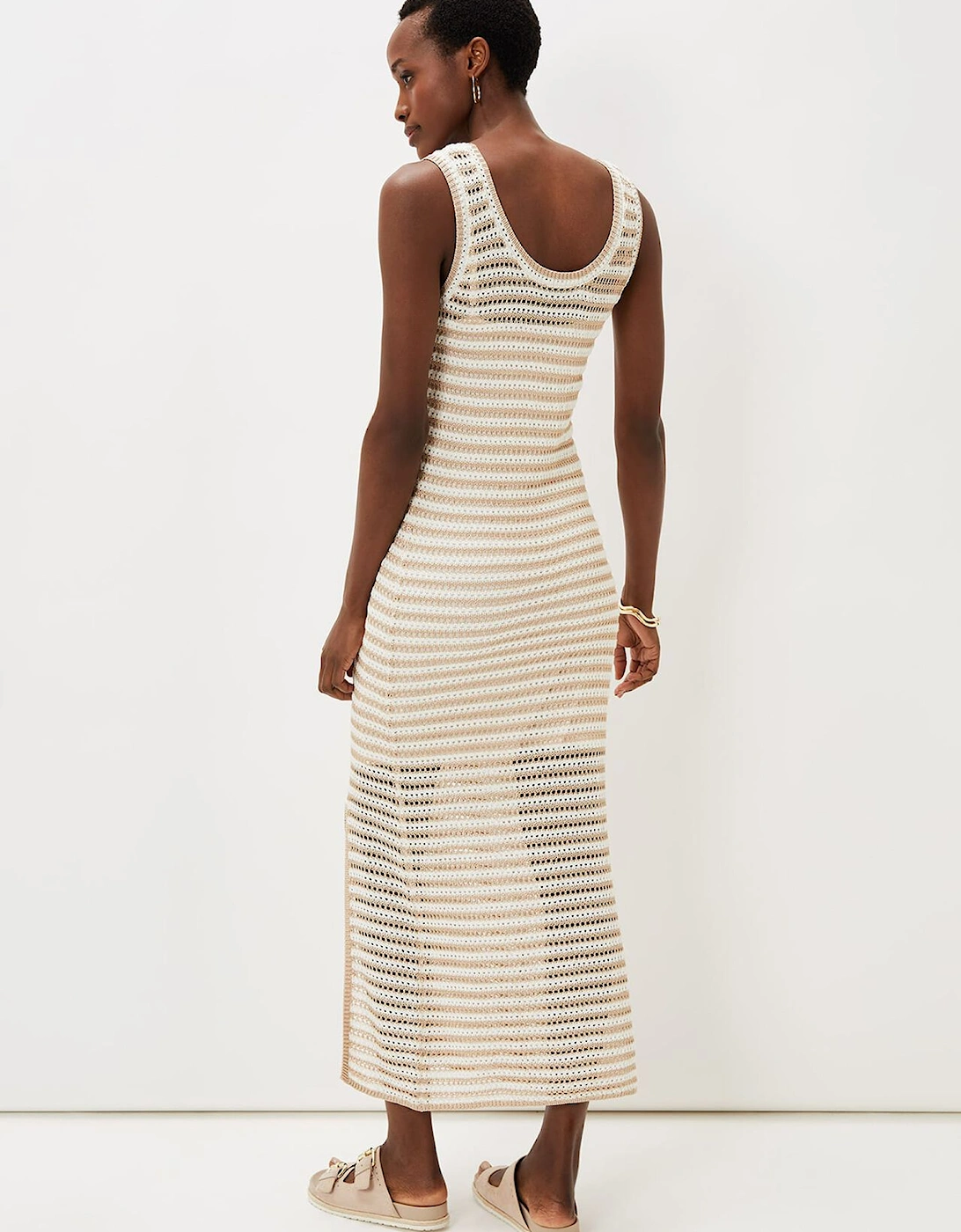 Kimmy Crochet Stripe Maxi Dress