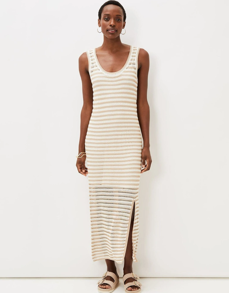 Kimmy Crochet Stripe Maxi Dress