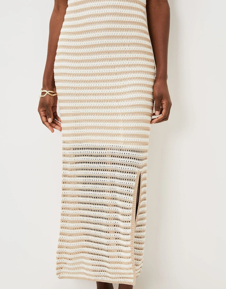 Kimmy Crochet Stripe Maxi Dress