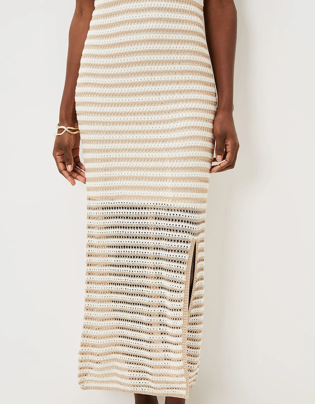 Kimmy Crochet Stripe Maxi Dress