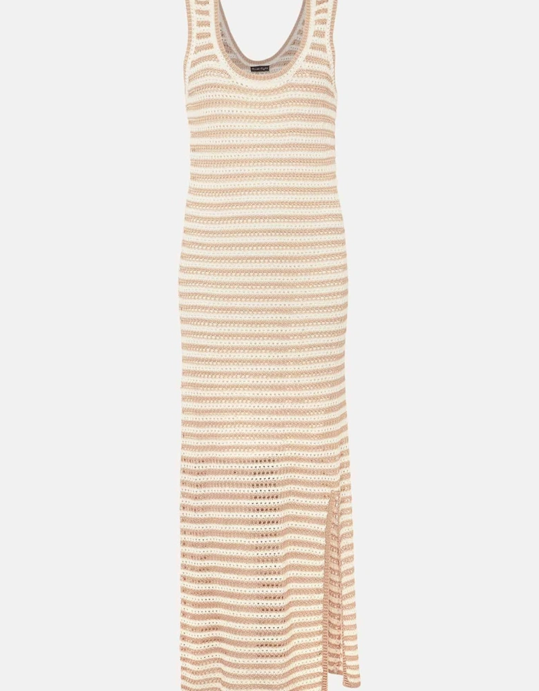 Kimmy Crochet Stripe Maxi Dress