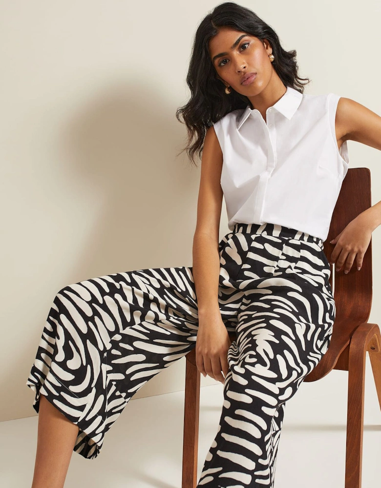 Malaya Abstract Print Culottes