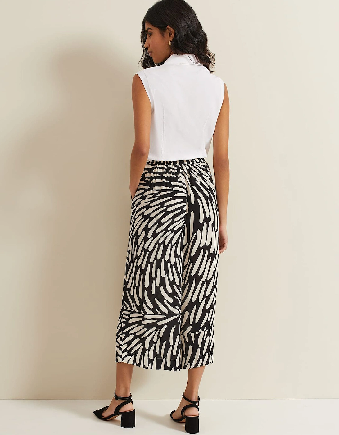 Malaya Abstract Print Culottes