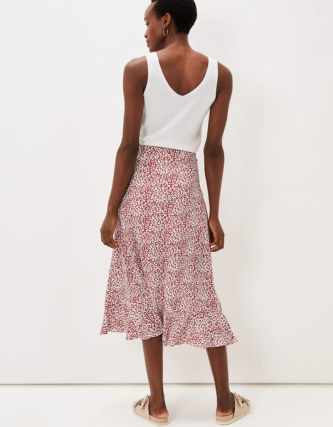 Lara Print Frill Hem Skirt