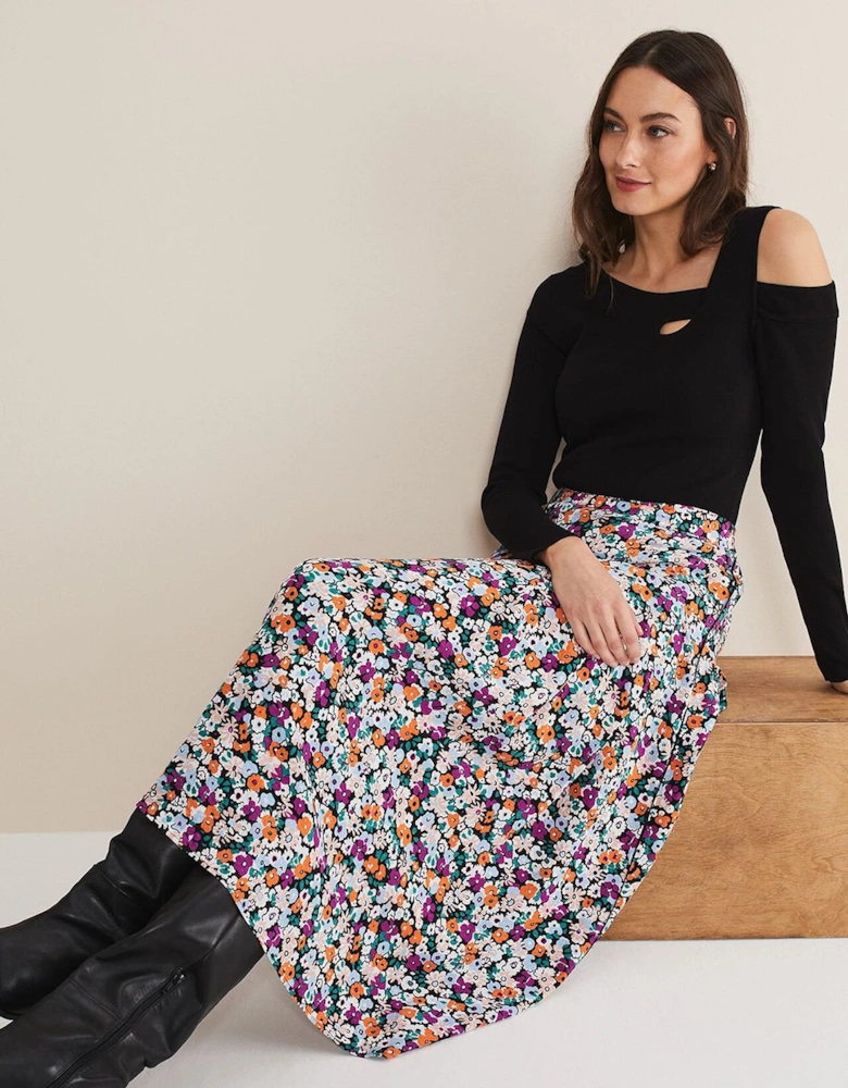 Mona Floral Tiered Skirt