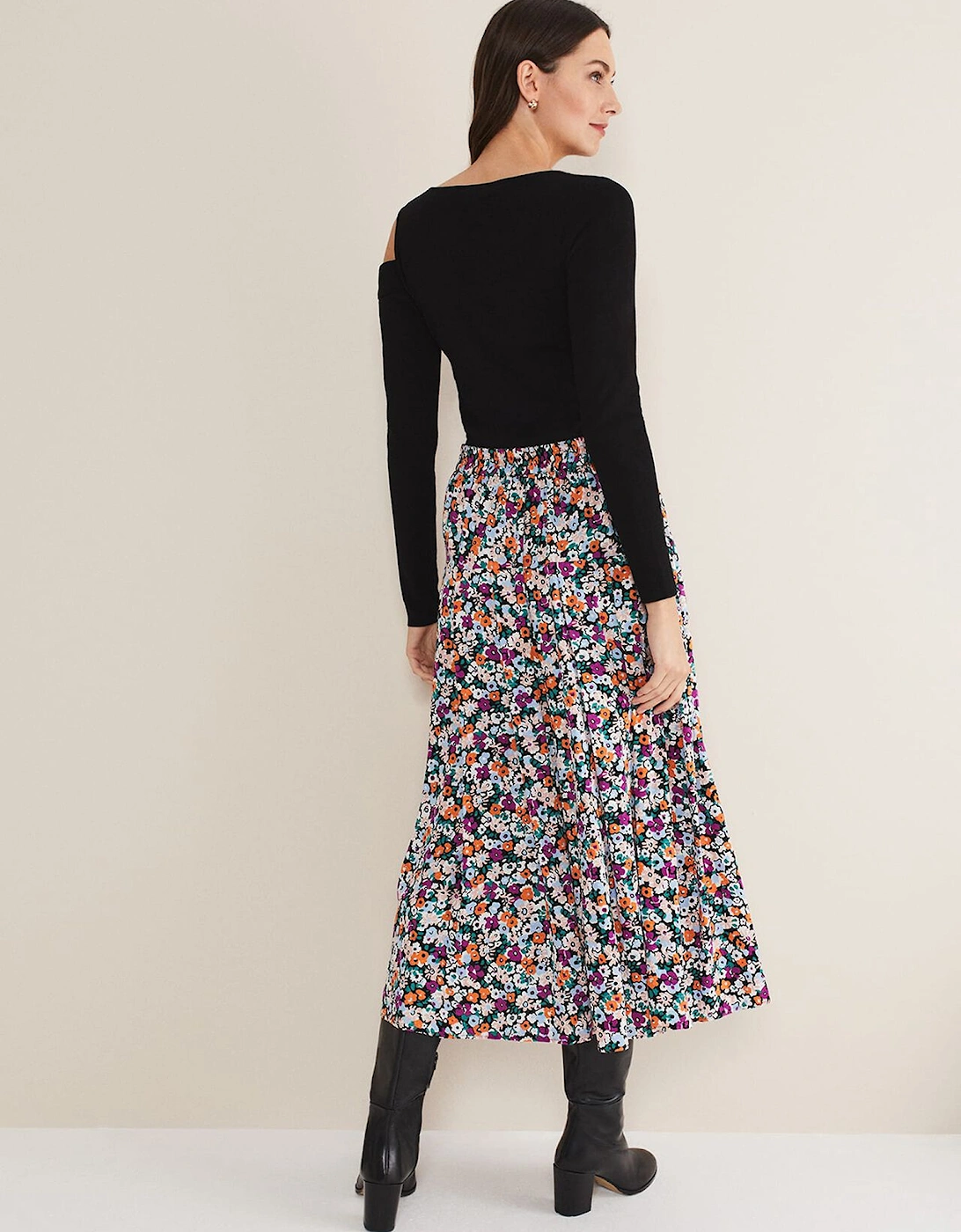 Mona Floral Tiered Skirt