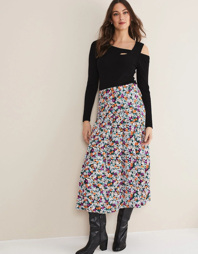 Mona Floral Tiered Skirt