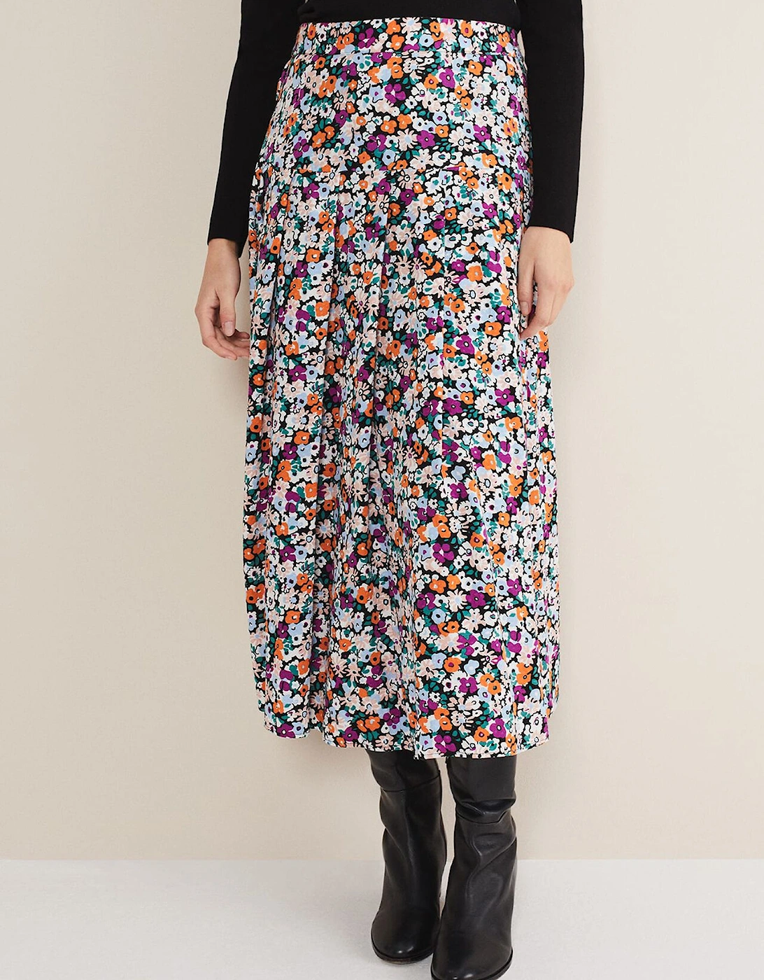 Mona Floral Tiered Skirt