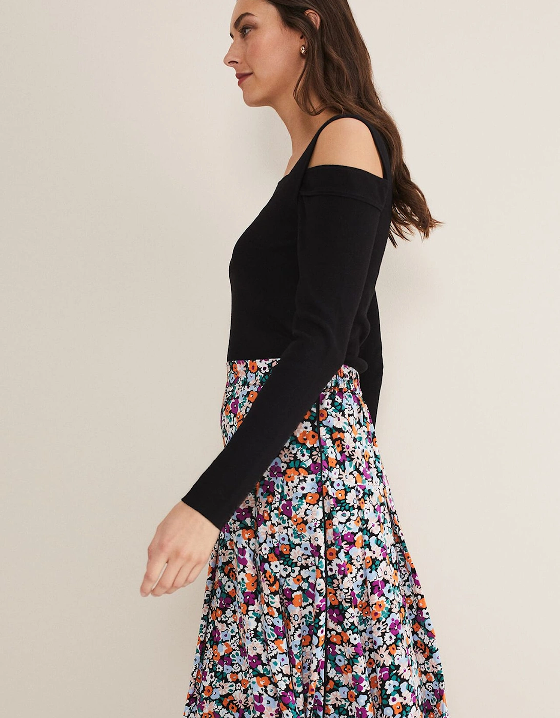 Mona Floral Tiered Skirt