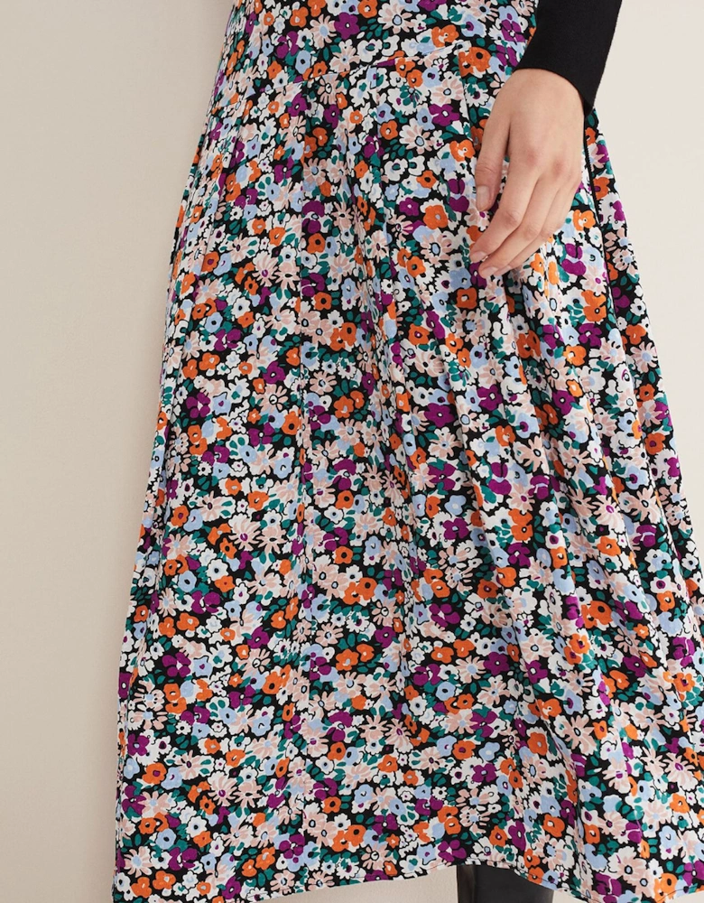 Mona Floral Tiered Skirt