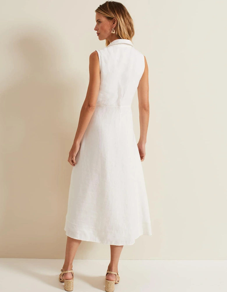 Becky Tie Front Midi Dress