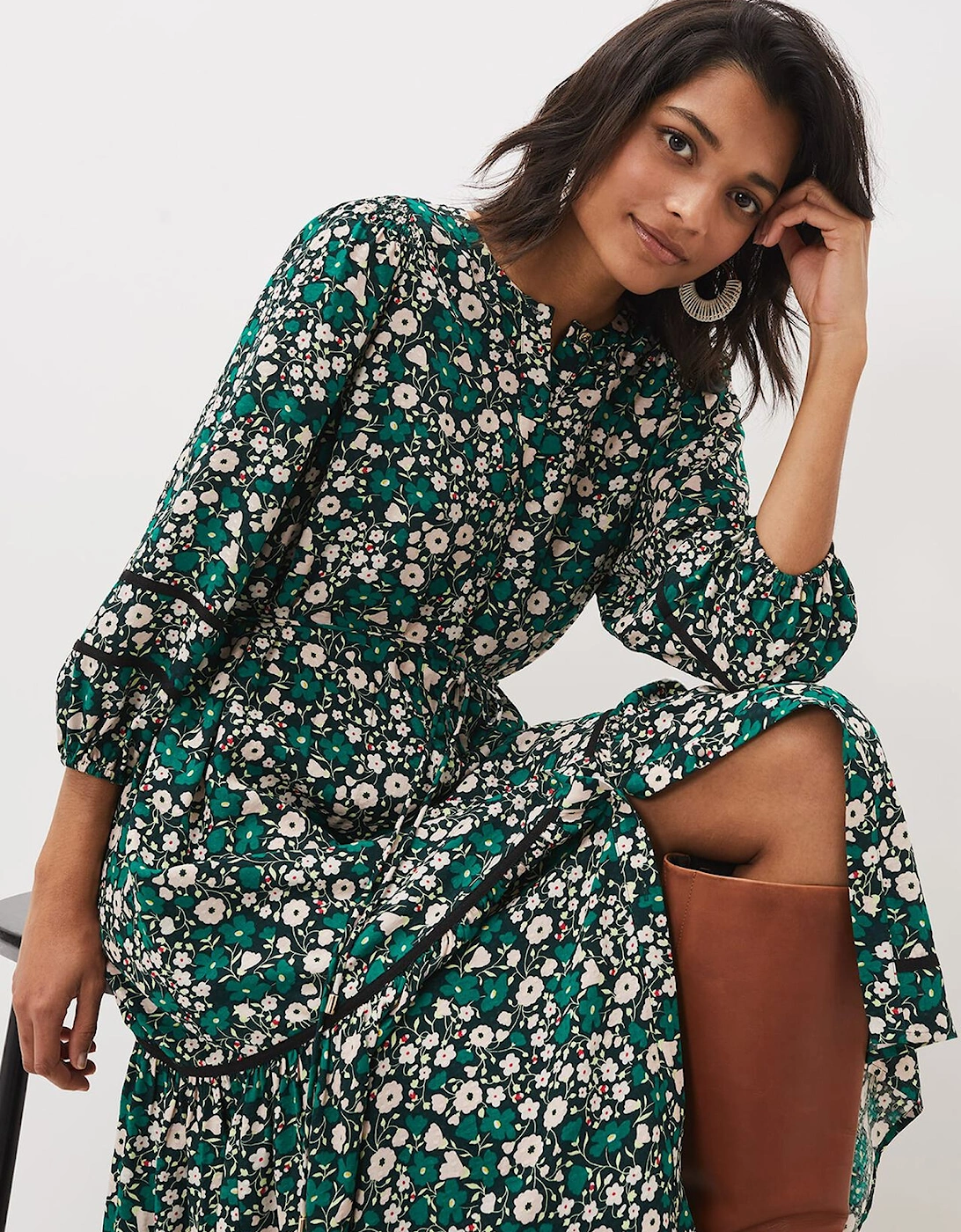 Ava Floral Midaxi Dress, 7 of 6