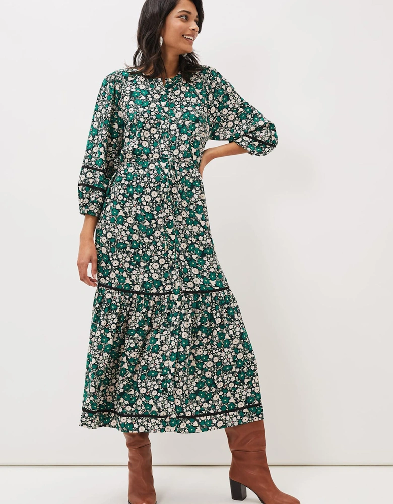 Ava Floral Midaxi Dress