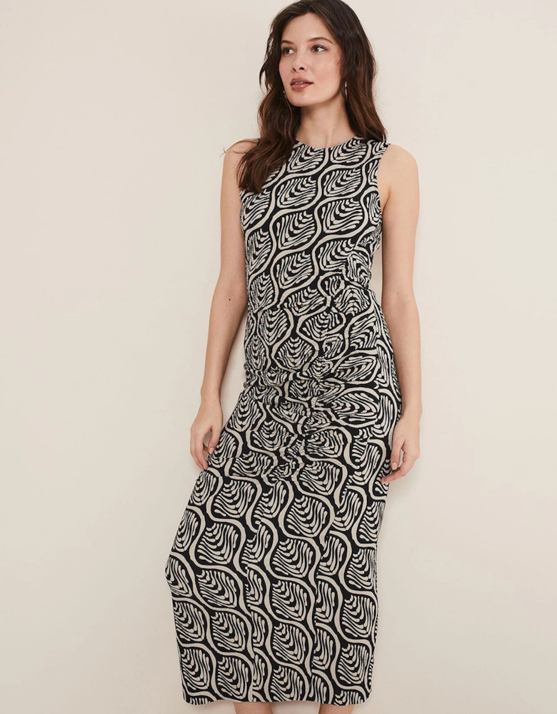 Rubie Geo Bodycon Midi Dress