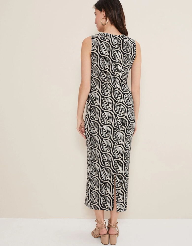 Rubie Geo Bodycon Midi Dress