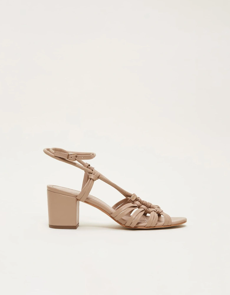 Leather Ankle Strap Sandal Shoe