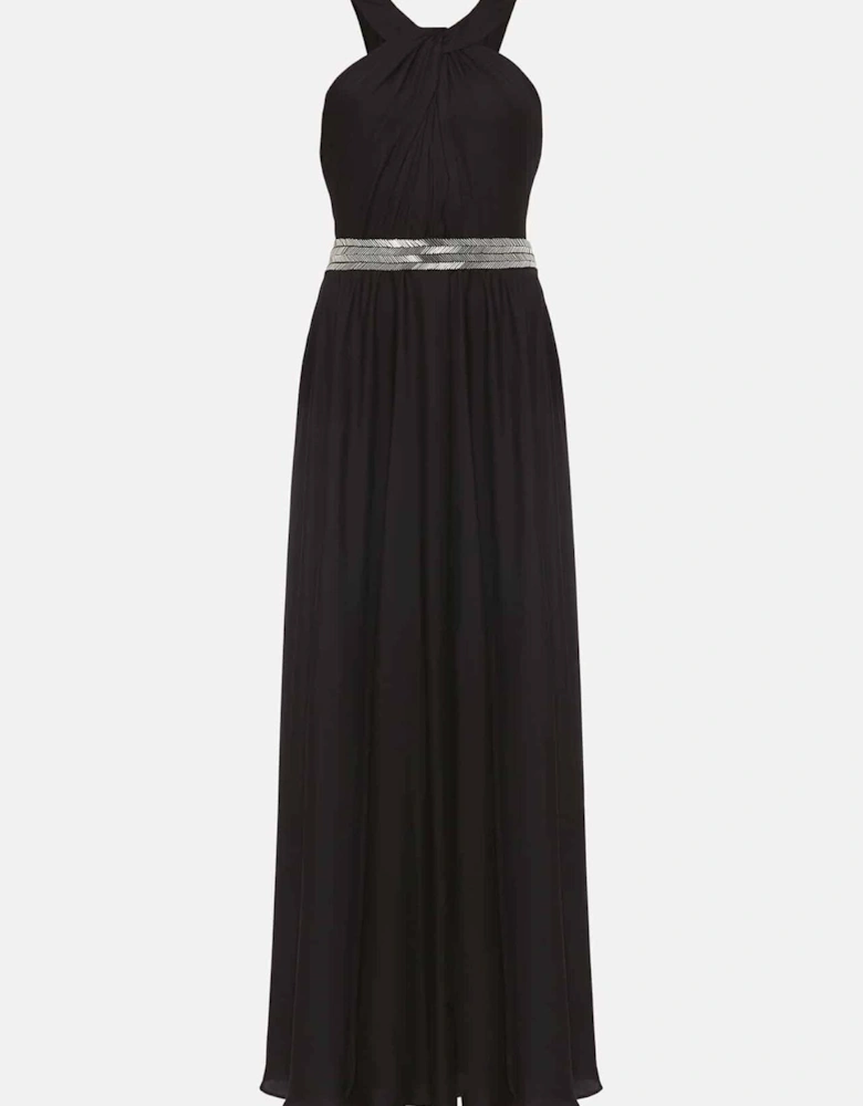 Vanessa Beaded Belt Maxi Dress