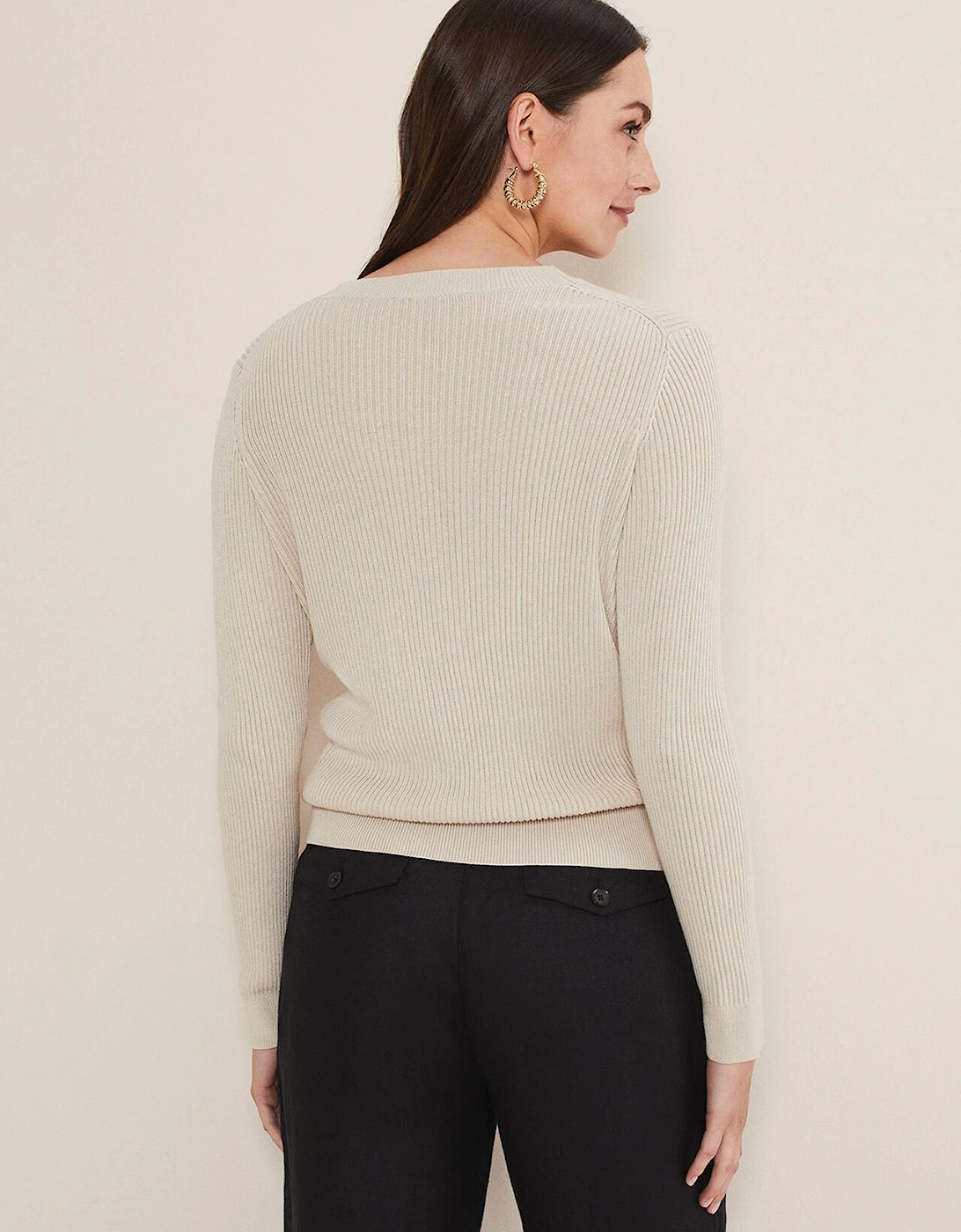 Caryl Ribbed Cardigan