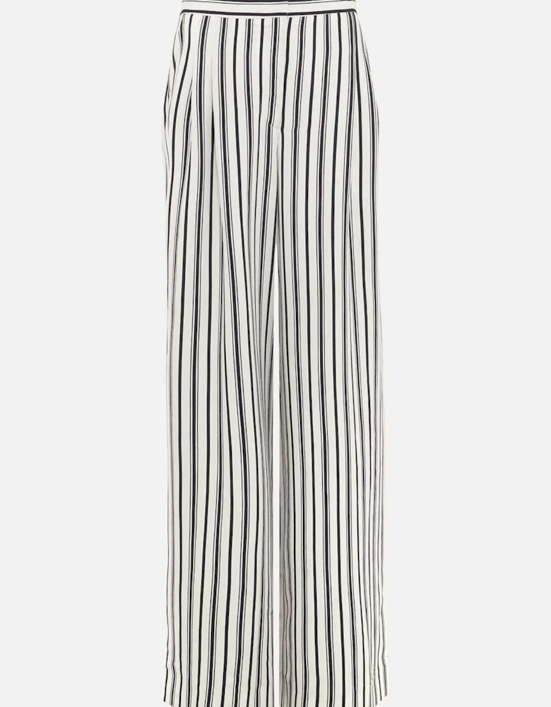 Selene Striped Wide Leg Suit Trousers