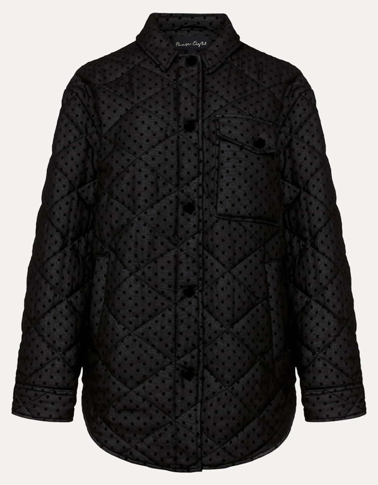 Lola Quilted Polka Dot Coat