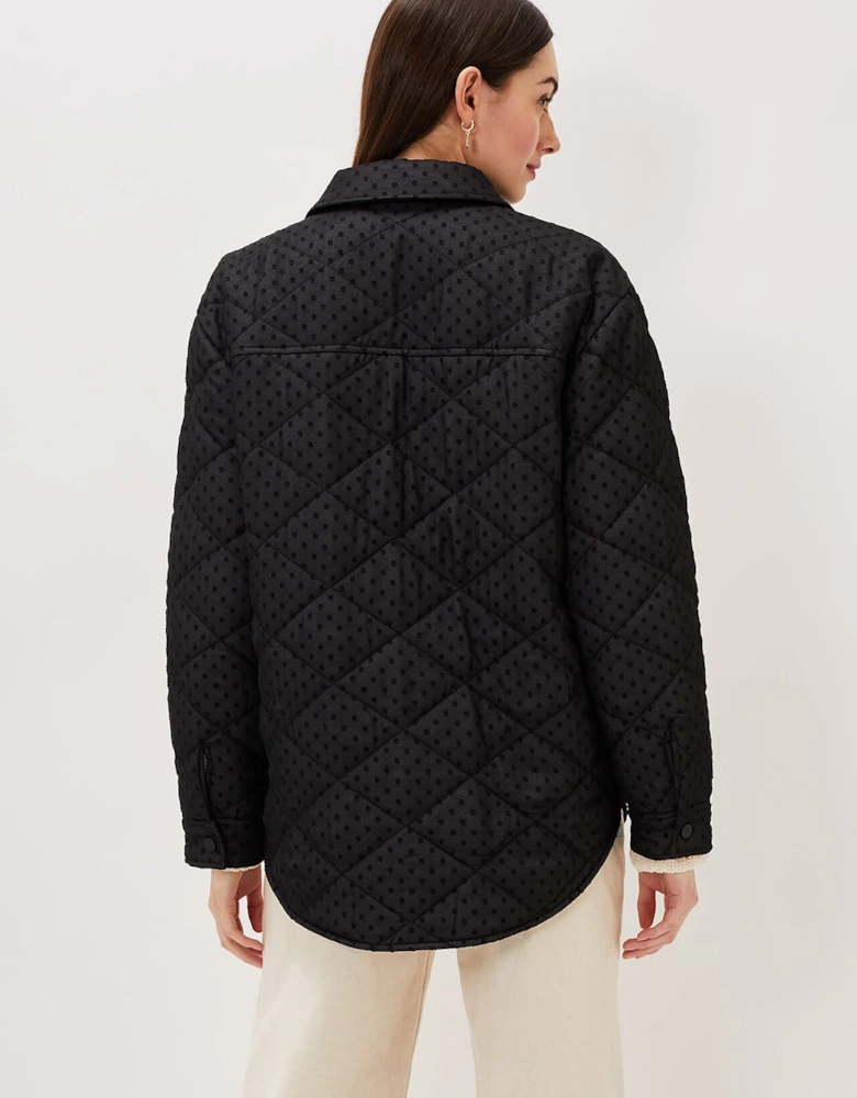 Lola Quilted Polka Dot Coat