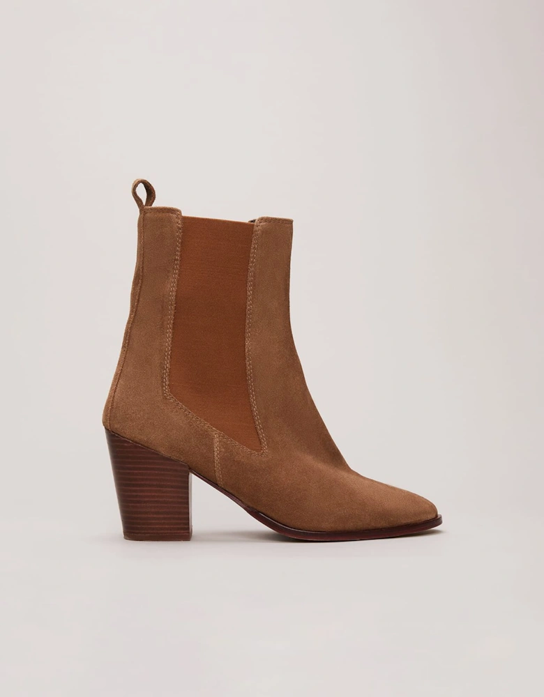 Brown Suede Cowboy Boots