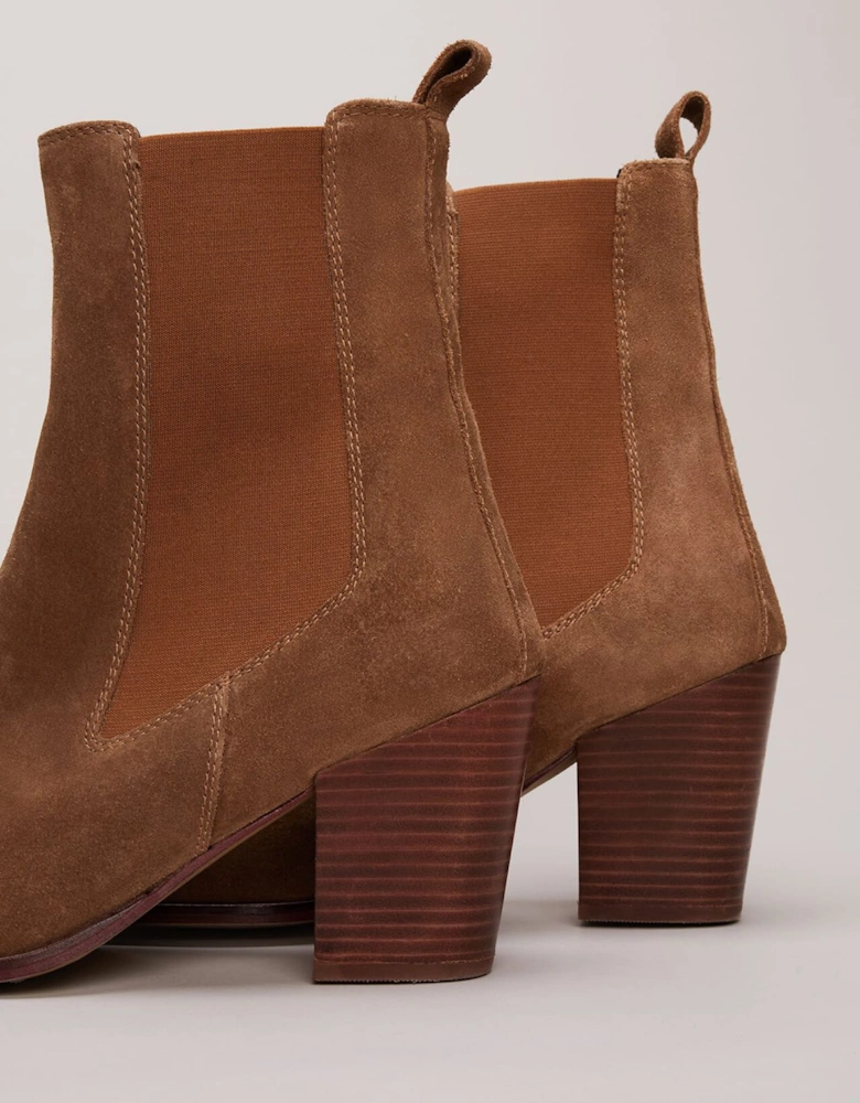 Brown Suede Cowboy Boots